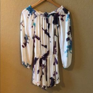 🔥🔥🔥Brandy Melville Tie-Dye Off Shoulder Romper